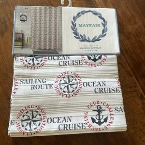 NEW!!! Nautical Shower Curtain